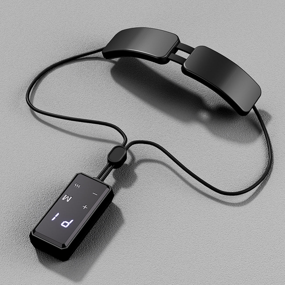 Premium Electric Neck Massager with Smart TENS+EMS Pulse, 6 Modes & 19 Intensity Levels, Lightweight Cervical Spine Relief for Neck Pain & Muscle Relaxation