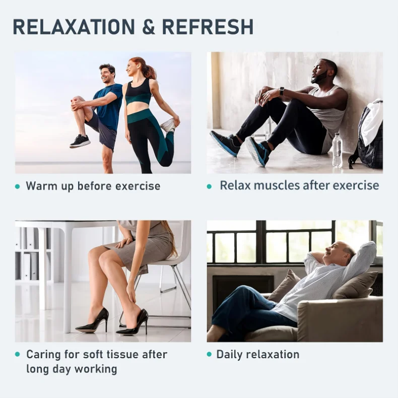 Premium Electric Pneumatic Leg Massager – Air Compression Thigh Calf and Foot Massager with Remote Control