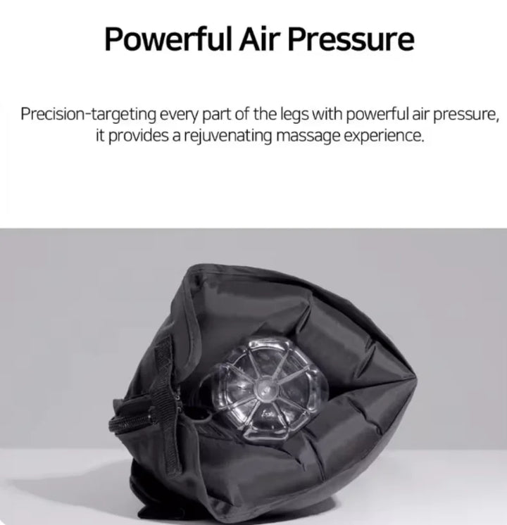 Premium Electric Pneumatic Leg Massager – Air Compression Thigh Calf and Foot Massager with Remote Control