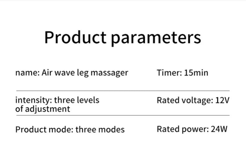 Premium Electric Pneumatic Leg Massager – Air Compression Thigh Calf and Foot Massager with Remote Control