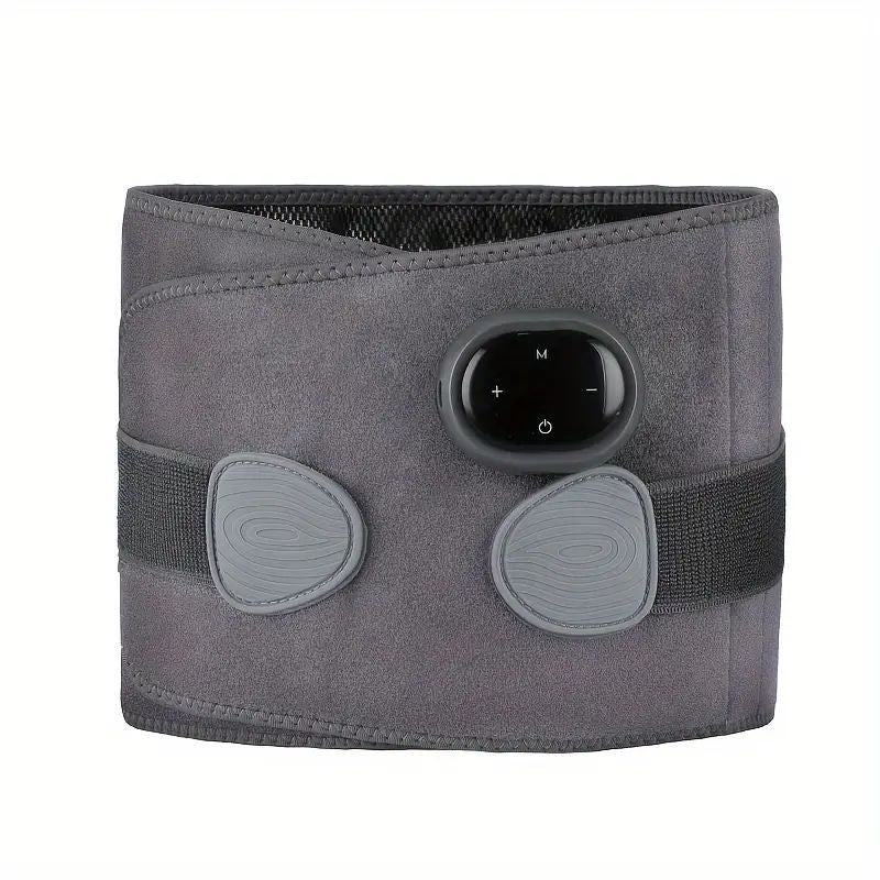 Premium Electric Waist Massager – Portable Lumbar Heating Belt with 3 Vibration Levels & Temperature Control – Adjustable Waist Support Brace for Pain Relief & Comfort