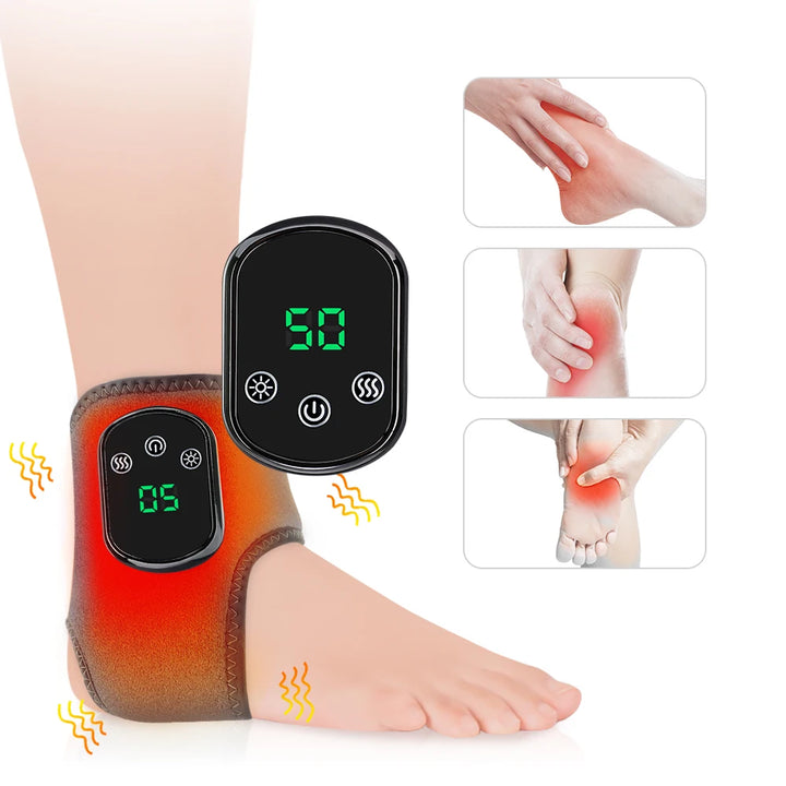 Premium Electric Wrist Brace – Adjustable Heating and Vibration Compression Wrap for Hand and Ankle Support
