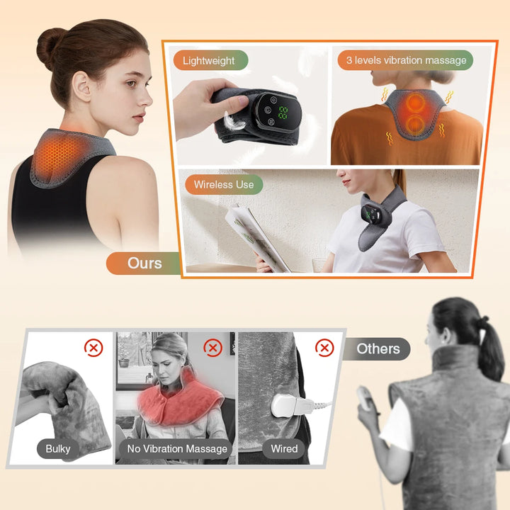 Premium Electric Wrist Brace – Adjustable Heating and Vibration Compression Wrap for Hand and Ankle Support