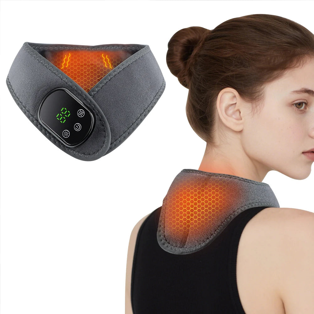 Premium Electric Wrist Brace – Adjustable Heating and Vibration Compression Wrap for Hand and Ankle Support