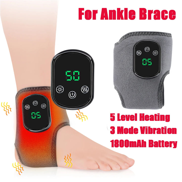 Premium Electric Wrist Brace – Adjustable Heating and Vibration Compression Wrap for Hand and Ankle Support