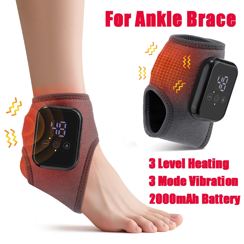 Premium Electric Wrist Brace – Adjustable Heating and Vibration Compression Wrap for Hand and Ankle Support