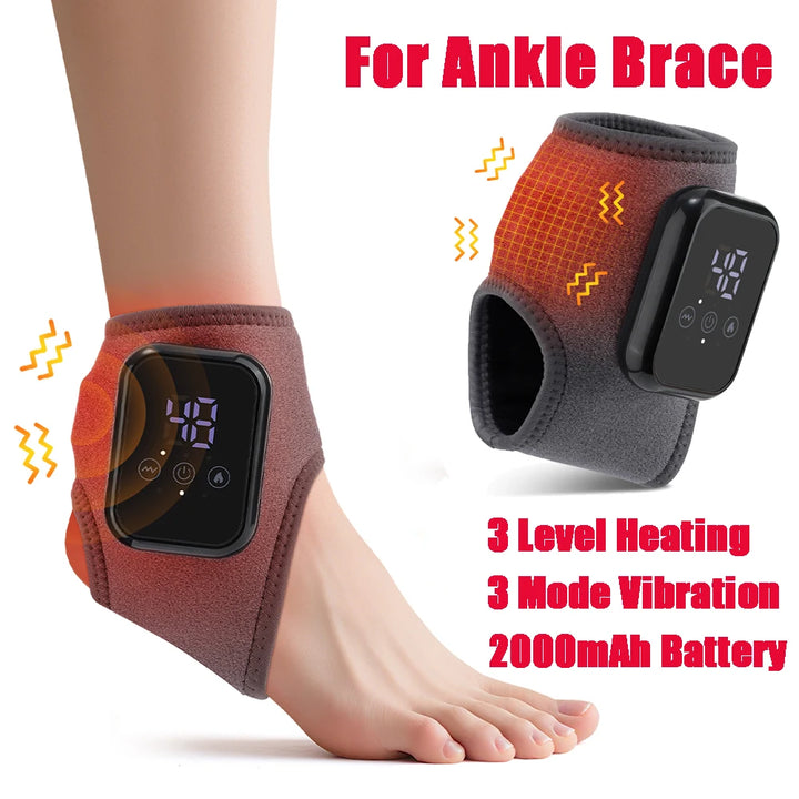 Premium Electric Wrist Brace – Adjustable Heating and Vibration Compression Wrap for Hand and Ankle Support