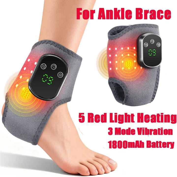 Premium Electric Wrist Brace – Adjustable Heating and Vibration Compression Wrap for Hand and Ankle Support