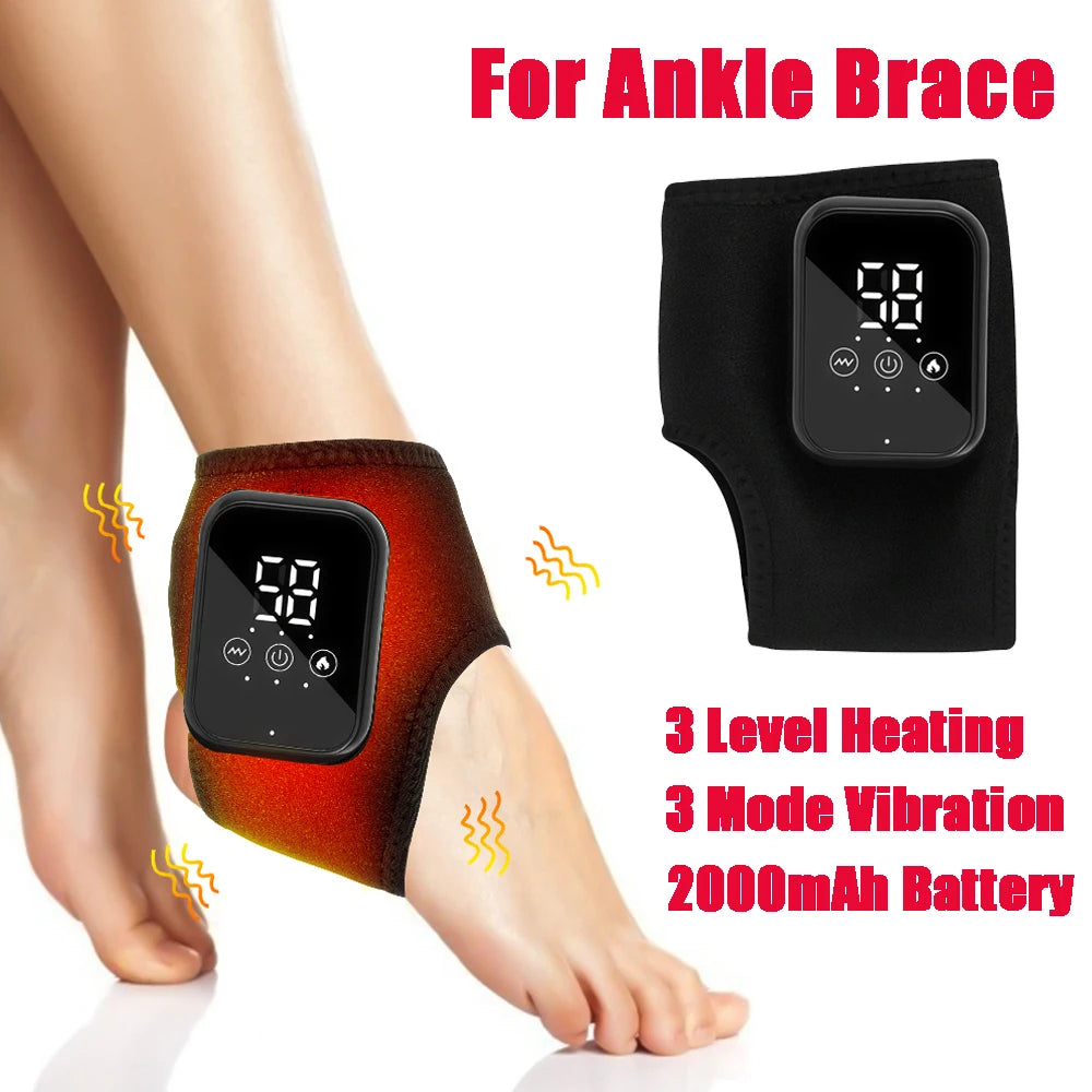 Premium Electric Wrist Brace – Adjustable Heating and Vibration Compression Wrap for Hand and Ankle Support