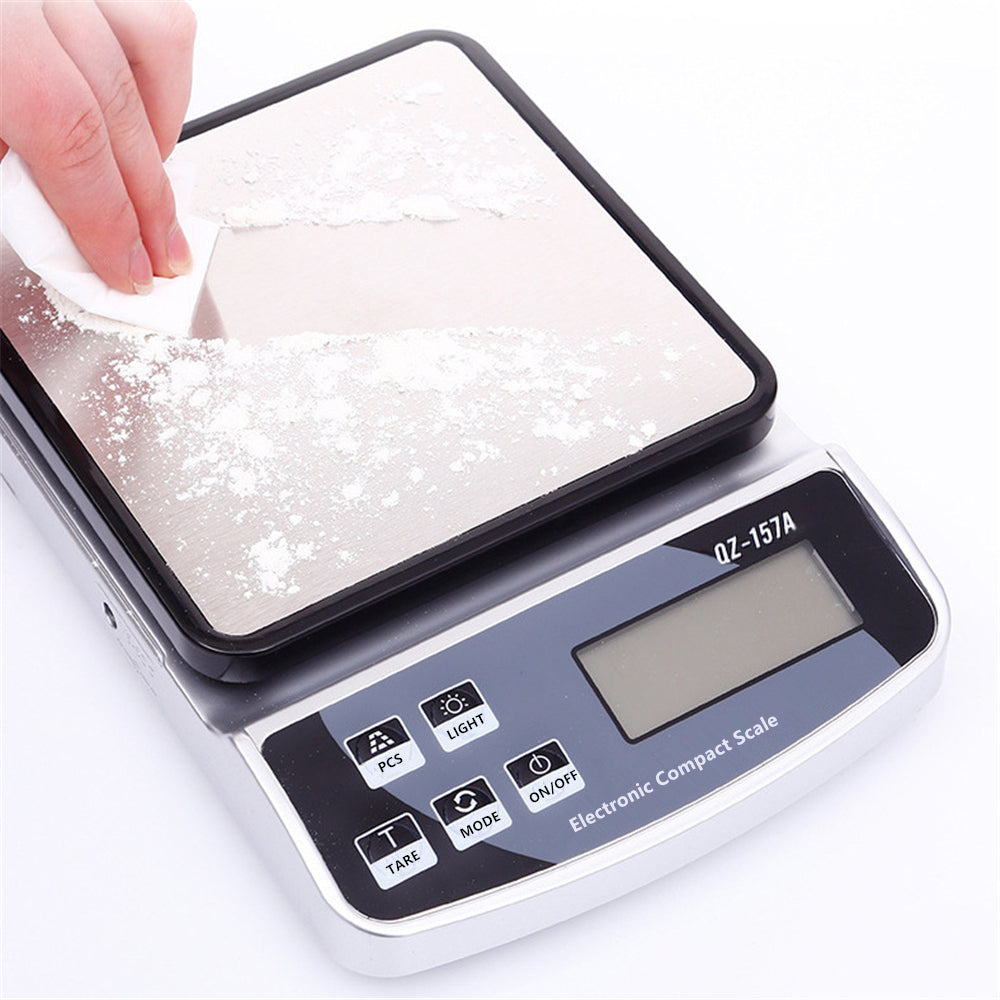 Premium Electronic Kitchen Scale - USB Rechargeable Smart Digital Balance for Food, Coffee, and Baking (3KG/5KG/10KG Capacity)