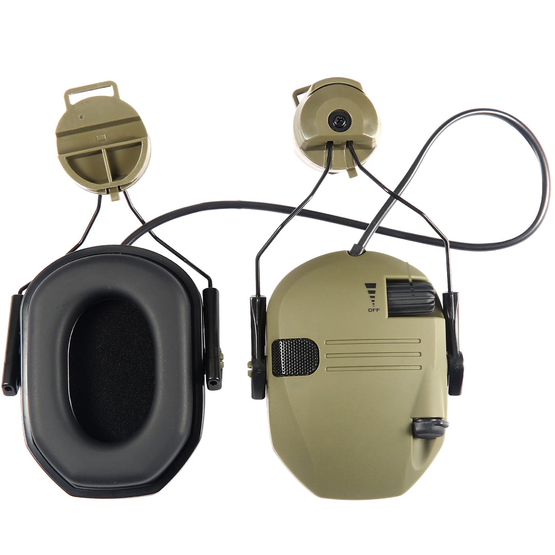 Premium Electronic Shooting Earmuffs with ARC Rail Mount – Tactical Helmet Headset for Noise Reduction, Intelligent Sound Pickup, NRR 22dB, Ideal for Airsoft, Hunting, and Outdoor Sports