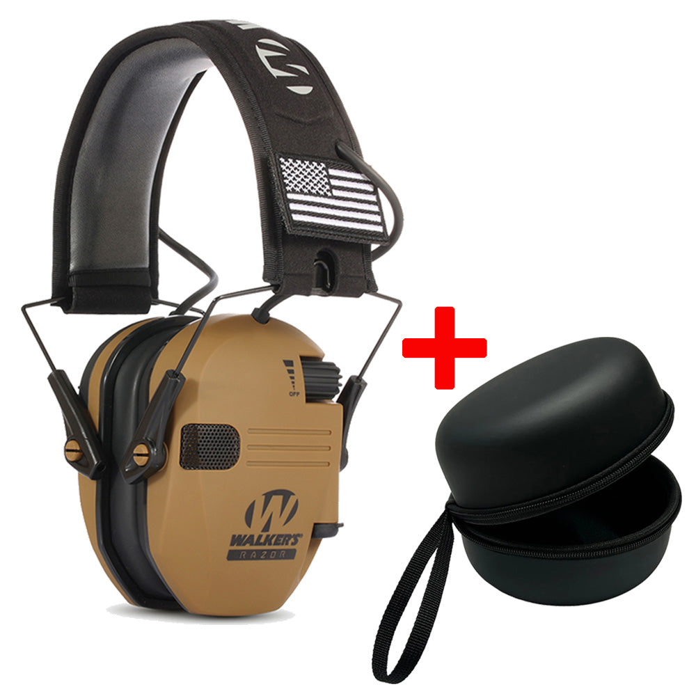 Premium Electronic Shooting Earmuffs with ARC Rail Mount – Tactical Helmet Headset for Noise Reduction, Intelligent Sound Pickup, NRR 22dB, Ideal for Airsoft, Hunting, and Outdoor Sports