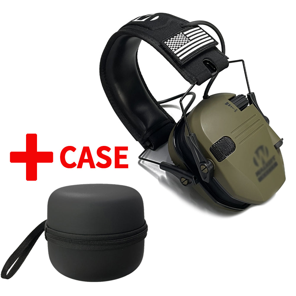 Premium Electronic Shooting Earmuffs with ARC Rail Mount – Tactical Helmet Headset for Noise Reduction, Intelligent Sound Pickup, NRR 22dB, Ideal for Airsoft, Hunting, and Outdoor Sports