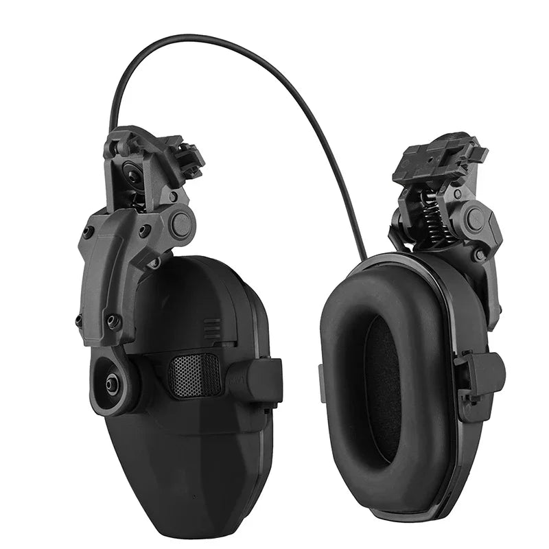 Premium Electronic Shooting Earmuffs with ARC Rail Mount – Tactical Helmet Headset for Noise Reduction, Intelligent Sound Pickup, NRR 22dB, Ideal for Airsoft, Hunting, and Outdoor Sports