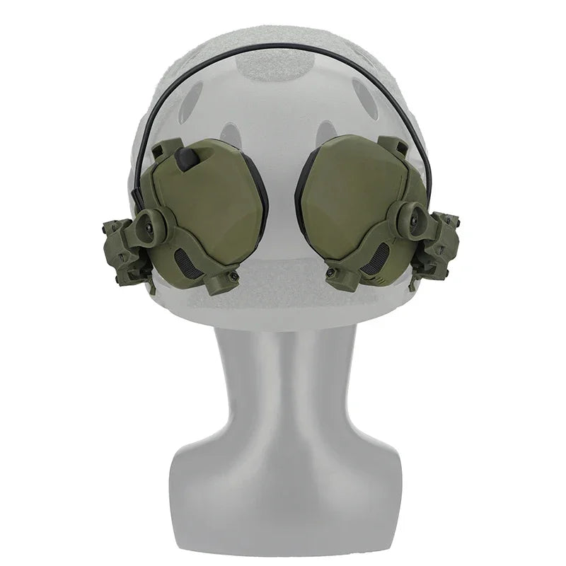 Premium Electronic Shooting Earmuffs with ARC Rail Mount – Tactical Helmet Headset for Noise Reduction, Intelligent Sound Pickup, NRR 22dB, Ideal for Airsoft, Hunting, and Outdoor Sports