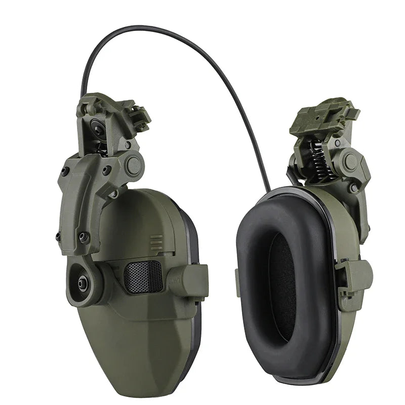 Premium Electronic Shooting Earmuffs with ARC Rail Mount – Tactical Helmet Headset for Noise Reduction, Intelligent Sound Pickup, NRR 22dB, Ideal for Airsoft, Hunting, and Outdoor Sports