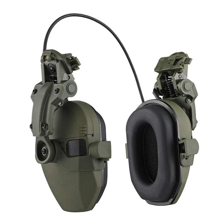 Premium Electronic Shooting Earmuffs with ARC Rail Mount – Tactical Helmet Headset for Noise Reduction, Intelligent Sound Pickup, NRR 22dB, Ideal for Airsoft, Hunting, and Outdoor Sports