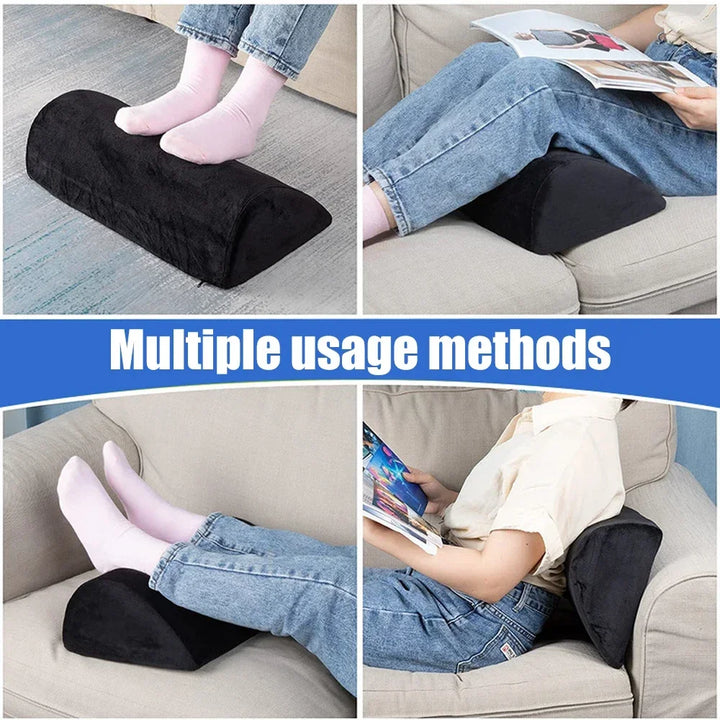 Premium Ergonomic Foot Rest for Under Desk, Office Foot Stool for Comfort and Support, Anti-Slip Footrest Pillow for Work, Home, Car - Improves Posture & Relieves Foot Fatigue