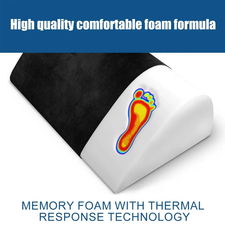 Premium Ergonomic Foot Rest for Under Desk, Office Foot Stool for Comfort and Support, Anti-Slip Footrest Pillow for Work, Home, Car - Improves Posture & Relieves Foot Fatigue