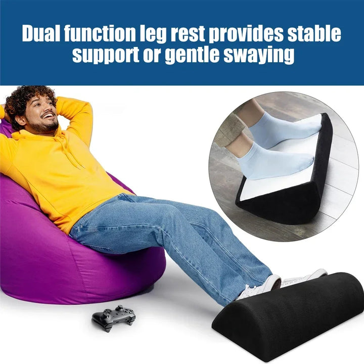 Premium Ergonomic Foot Rest for Under Desk, Office Foot Stool for Comfort and Support, Anti-Slip Footrest Pillow for Work, Home, Car - Improves Posture & Relieves Foot Fatigue