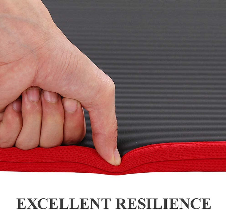 Premium Extra Thick Yoga Mat – 10mm Non-Slip, Environmental NRB Material – 183x61cm, Reversible, Durable, Easy to Clean – Ideal for Yoga, Pilates, Exercise & Fitness