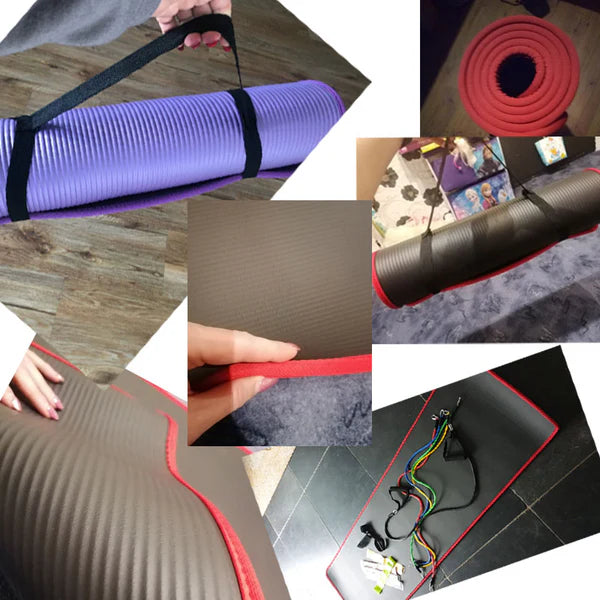 Premium Extra Thick Yoga Mat – 10mm Non-Slip, Environmental NRB Material – 183x61cm, Reversible, Durable, Easy to Clean – Ideal for Yoga, Pilates, Exercise & Fitness