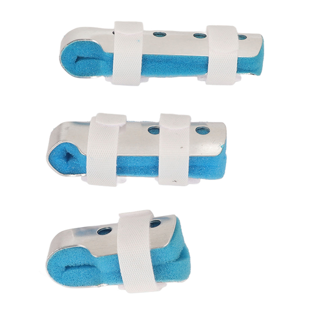 Premium Finger Splints Set for Knuckle Immobilization – 3-Sizes Adjustable Aluminum Alloy Protective Splints for Finger Injuries, Breathable EVA Pads, Comfortable, Easy to Use, Suitable for Adults and Children