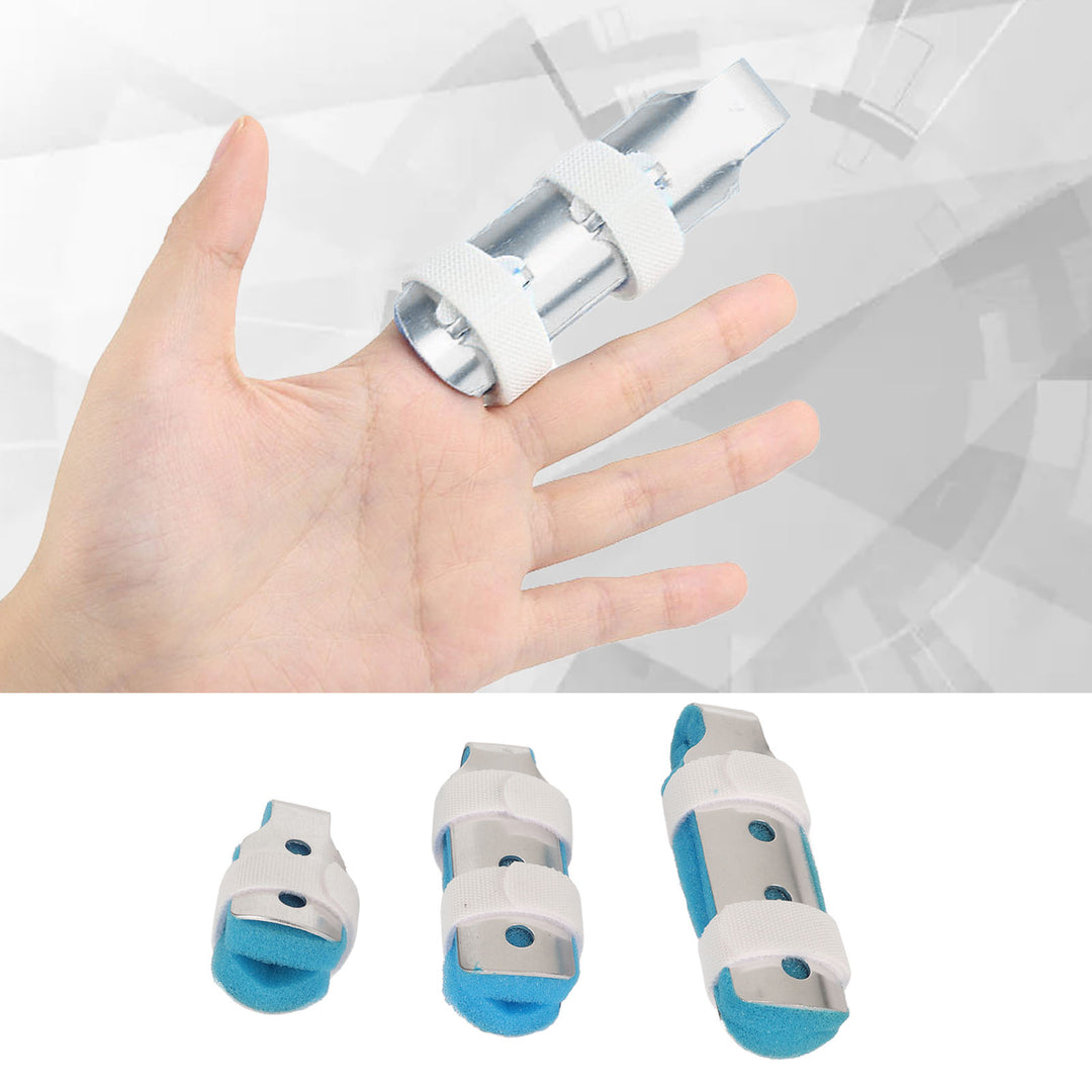 Premium Finger Splints Set for Knuckle Immobilization – 3-Sizes Adjustable Aluminum Alloy Protective Splints for Finger Injuries, Breathable EVA Pads, Comfortable, Easy to Use, Suitable for Adults and Children