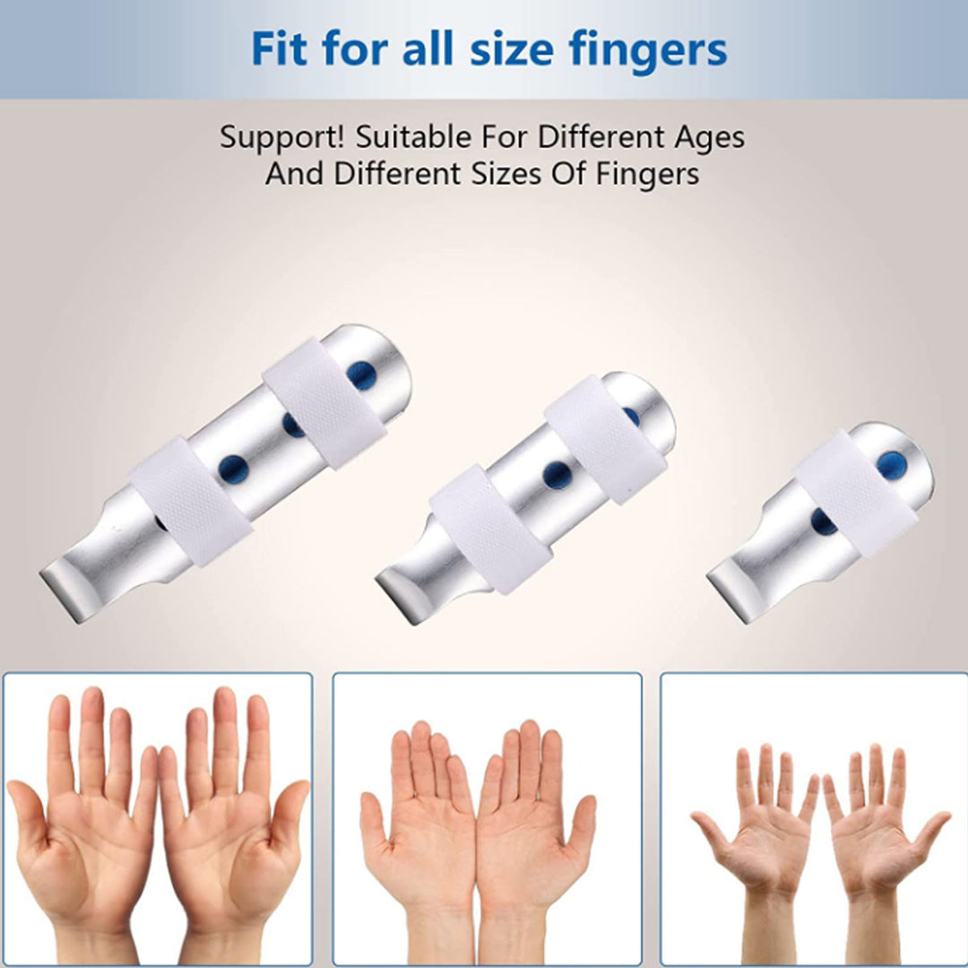Premium Finger Splints Set for Knuckle Immobilization – 3-Sizes Adjustable Aluminum Alloy Protective Splints for Finger Injuries, Breathable EVA Pads, Comfortable, Easy to Use, Suitable for Adults and Children