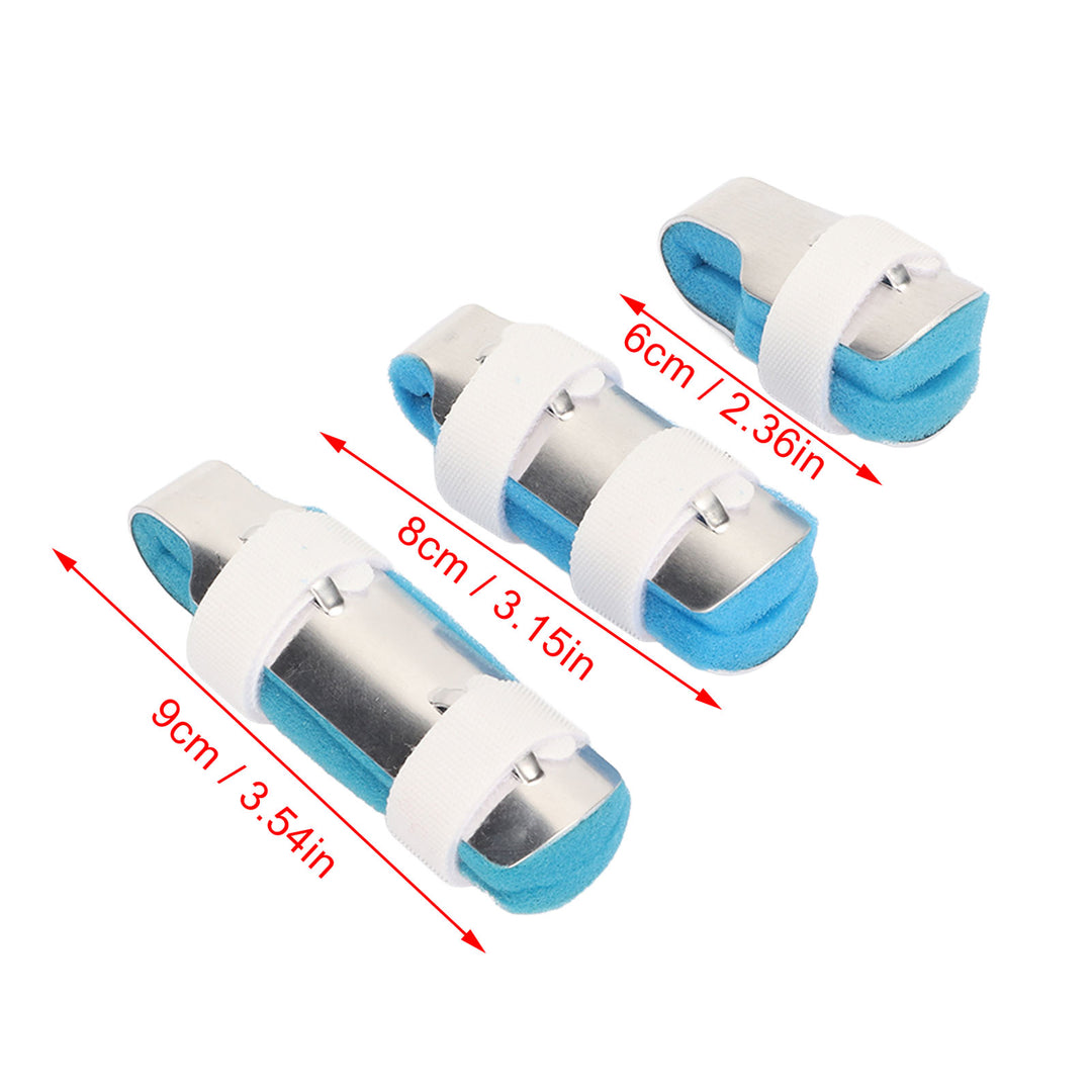 Premium Finger Splints Set for Knuckle Immobilization – 3-Sizes Adjustable Aluminum Alloy Protective Splints for Finger Injuries, Breathable EVA Pads, Comfortable, Easy to Use, Suitable for Adults and Children