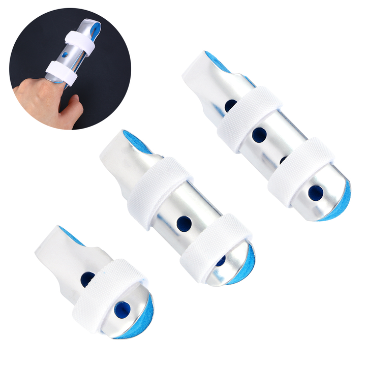 Premium Finger Splints Set for Knuckle Immobilization – 3-Sizes Adjustable Aluminum Alloy Protective Splints for Finger Injuries, Breathable EVA Pads, Comfortable, Easy to Use, Suitable for Adults and Children