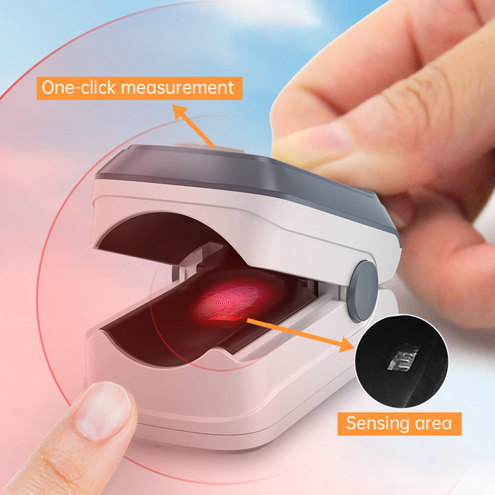 Premium Fingertip Pulse Oximeter – SPO2, Heart Rate, and Perfusion Index Monitor with OLED Display, Fast 8-Second Reading, and Auto Shut-Down, Ideal for Adults and Teens Above 12