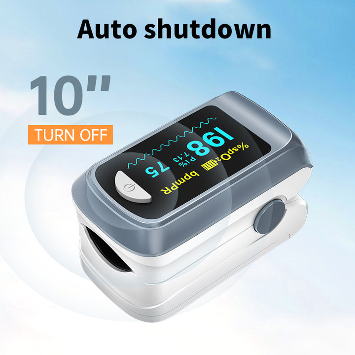 Premium Fingertip Pulse Oximeter – SPO2, Heart Rate, and Perfusion Index Monitor with OLED Display, Fast 8-Second Reading, and Auto Shut-Down, Ideal for Adults and Teens Above 12