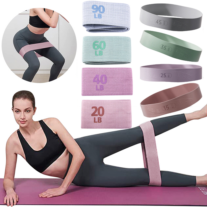Premium Fitness Resistance Band – Hip Expander for Buttocks & Lower Body Workout, Elastic Squat Band for Home Gym, Yoga, Pilates & Sports – Multiple Resistance Levels (Light to Heavy)