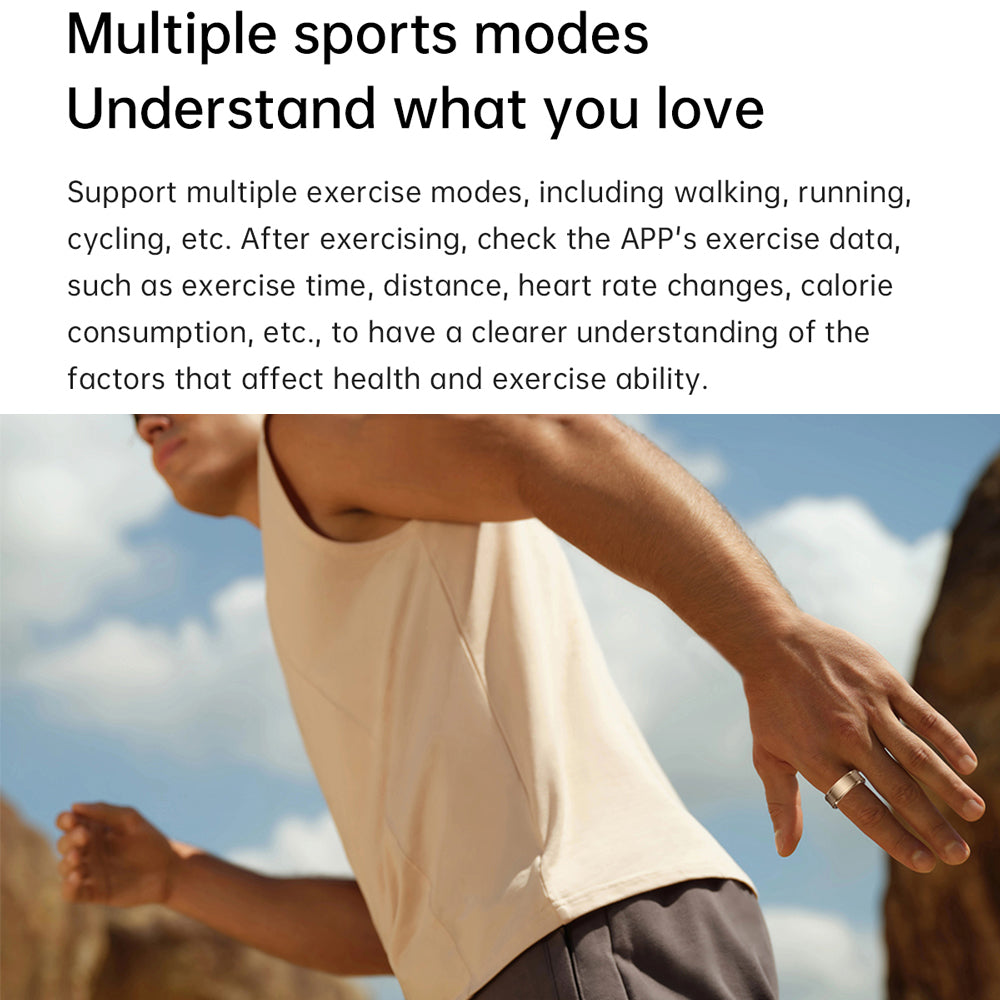 Premium Fitness Tracker Smart Ring for Men & Women - Health Monitoring, Heart Rate, Blood Oxygen & Body Temperature Detection, IP68 Waterproof, Multi-Sport Mode, Bluetooth 5.1, Long Battery Life