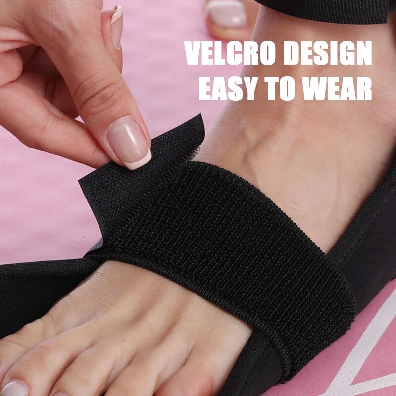 Premium Flexibility Stretching Strap - Open Back Yoga Band for Leg Stretching, Muscle Relaxation & Plantar Fasciitis Relief, Targets Heel Pain, Achilles Tendon Support, Calf & Quad Stretcher, Mobility Aid for Rehab