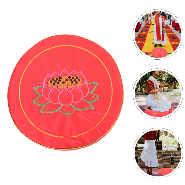 Premium Floor Cushion for Meditation & Yoga – Comfortable Tatami Mat Seat Pad – Soft Pearl Wool & Cloth Material – Perfect for Sitting, Prayer & Worship – Durable & Easy to Carry
