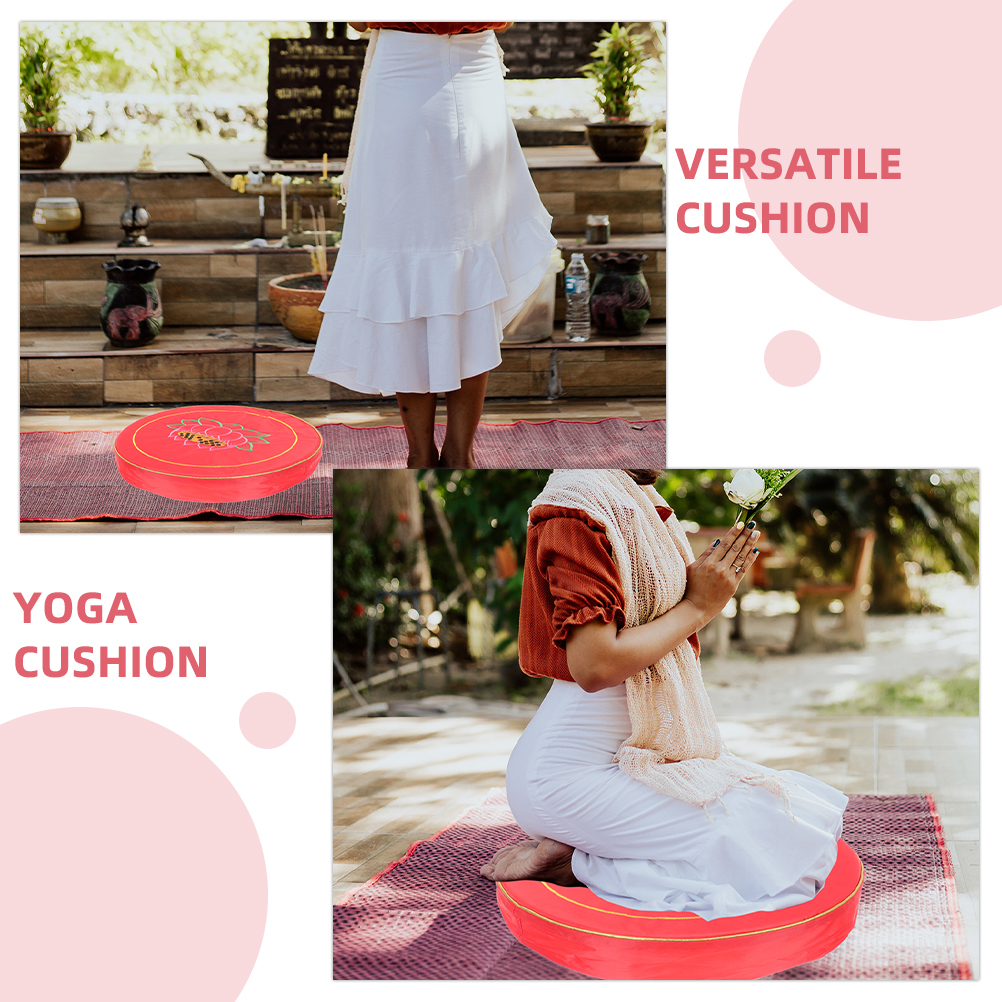 Premium Floor Cushion for Meditation & Yoga – Comfortable Tatami Mat Seat Pad – Soft Pearl Wool & Cloth Material – Perfect for Sitting, Prayer & Worship – Durable & Easy to Carry