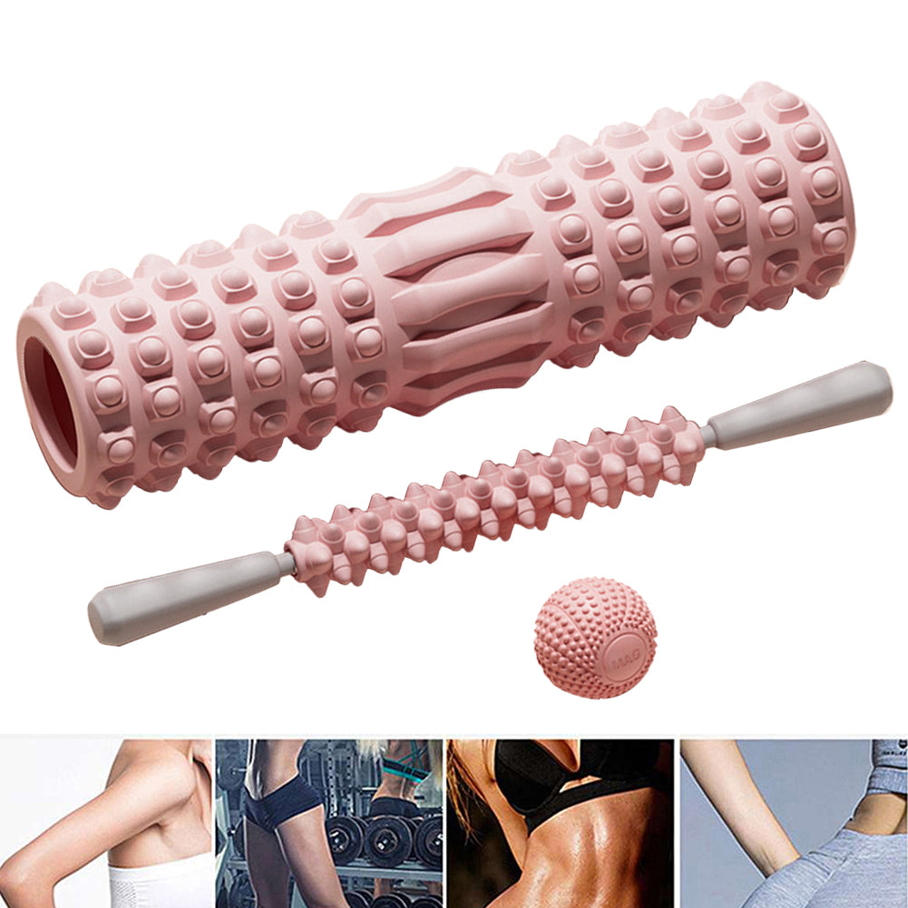 Premium Foam Roller for Muscle Massage – Medium-Density Yoga & Pilates Stretching Tool, Ideal for Back, Legs, Arms, and Hips, Deep Tissue Body Roller for Fitness and Recovery