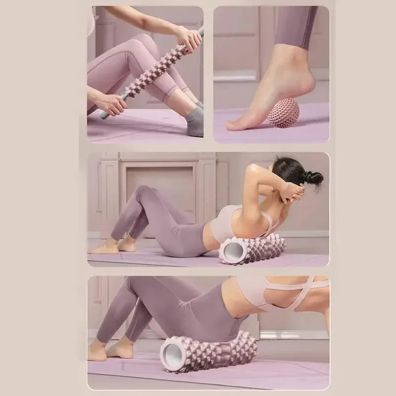 Premium Foam Roller for Muscle Massage – Medium-Density Yoga & Pilates Stretching Tool, Ideal for Back, Legs, Arms, and Hips, Deep Tissue Body Roller for Fitness and Recovery