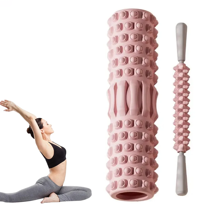 Premium Foam Roller for Muscle Massage – Medium-Density Yoga & Pilates Stretching Tool, Ideal for Back, Legs, Arms, and Hips, Deep Tissue Body Roller for Fitness and Recovery
