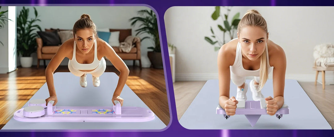 Premium Foldable Multifunctional Pilates Push Up Board – Portable Home Gym Reformer for Full Body Training