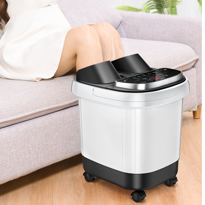 Premium Foot Spa Bath Massager with Heat, 12 Rollers, Digital Control, Pedicure Stone for Acupressure Shiatsu Massage, Foot Pain Relief, Adjustable Temperature, Home Foot Soak Therapy
