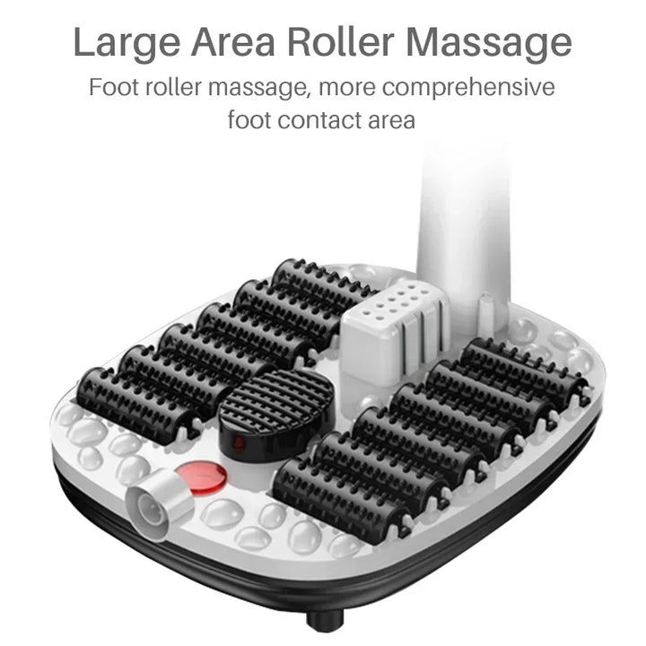 Premium Foot Spa Bath Massager with Heat, 12 Rollers, Digital Control, Pedicure Stone for Acupressure Shiatsu Massage, Foot Pain Relief, Adjustable Temperature, Home Foot Soak Therapy