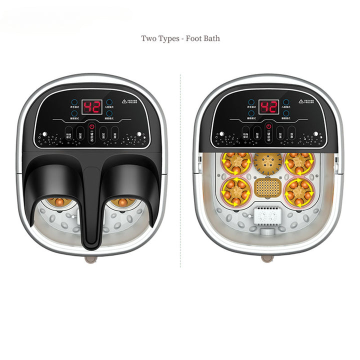 Premium Foot Spa Bath Massager with Heat, 12 Rollers, Digital Control, Pedicure Stone for Acupressure Shiatsu Massage, Foot Pain Relief, Adjustable Temperature, Home Foot Soak Therapy