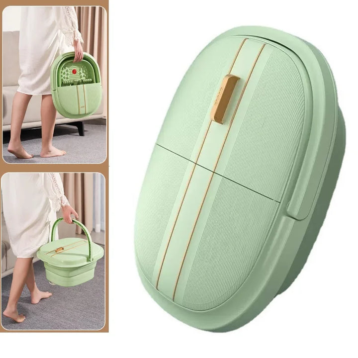 Premium Foot Spa Bath Massager with Heat, 12 Rollers, Digital Control, Pedicure Stone for Acupressure Shiatsu Massage, Foot Pain Relief, Adjustable Temperature, Home Foot Soak Therapy