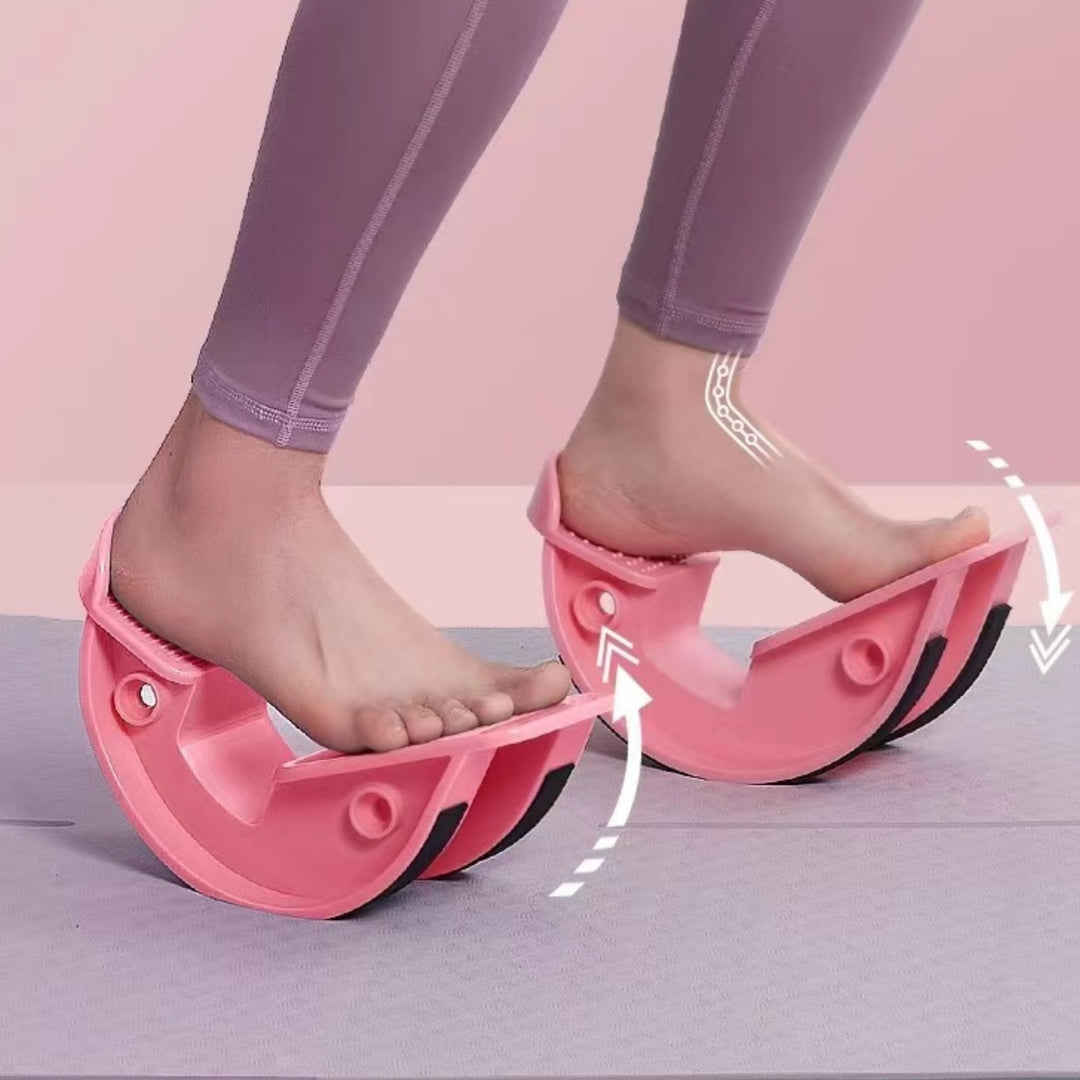 Premium Foot Stretcher Rocker Arm – Curved Ankle & Calf Stretching Board for Yoga, Fitness, Balance & Stability Training – Non-Slip ABS Tool for Stretching & Sole Relaxation