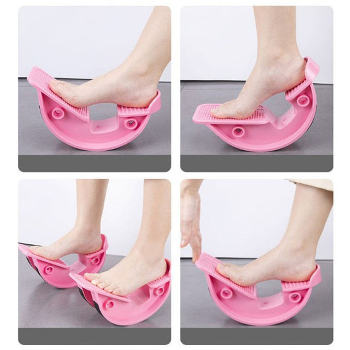 Premium Foot Stretcher Rocker Arm – Curved Ankle & Calf Stretching Board for Yoga, Fitness, Balance & Stability Training – Non-Slip ABS Tool for Stretching & Sole Relaxation