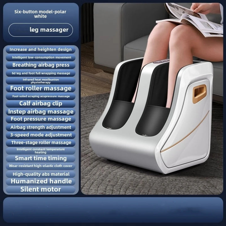 Premium Foot and Calf Massager – Shiatsu Deep Kneading Compression with Adjustable Heat for Women and Men