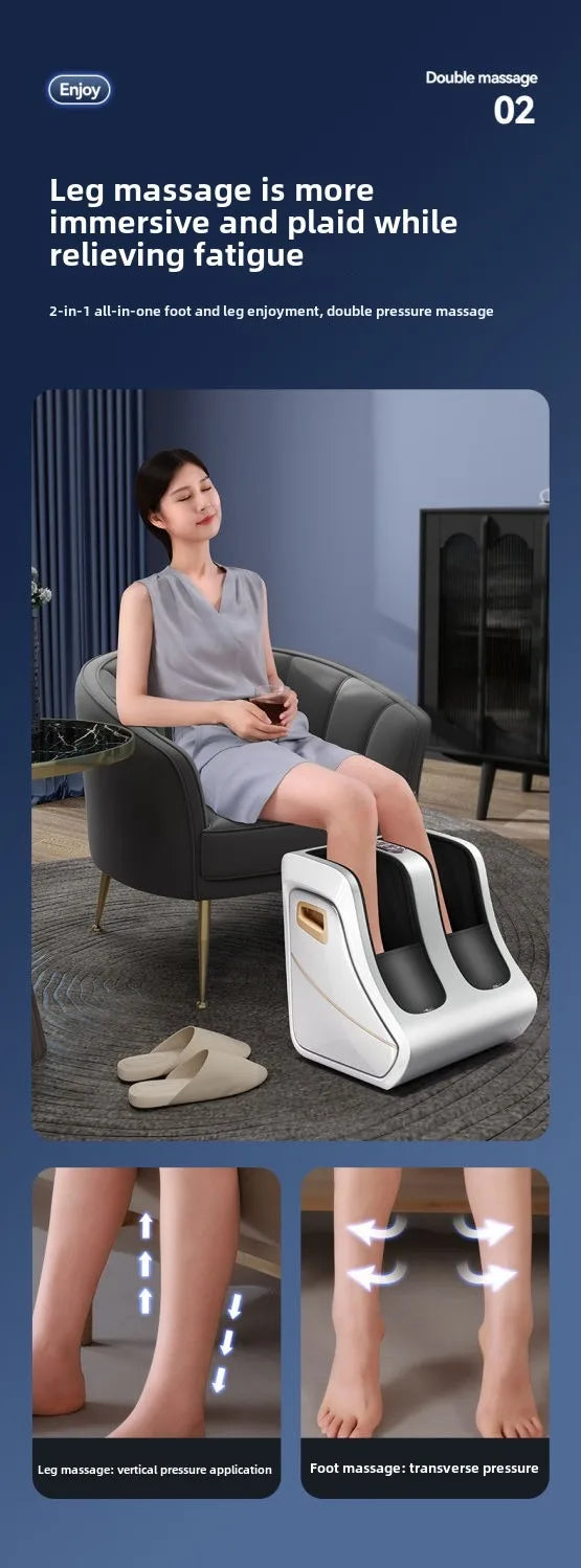 Premium Foot and Calf Massager – Shiatsu Deep Kneading Compression with Adjustable Heat for Women and Men